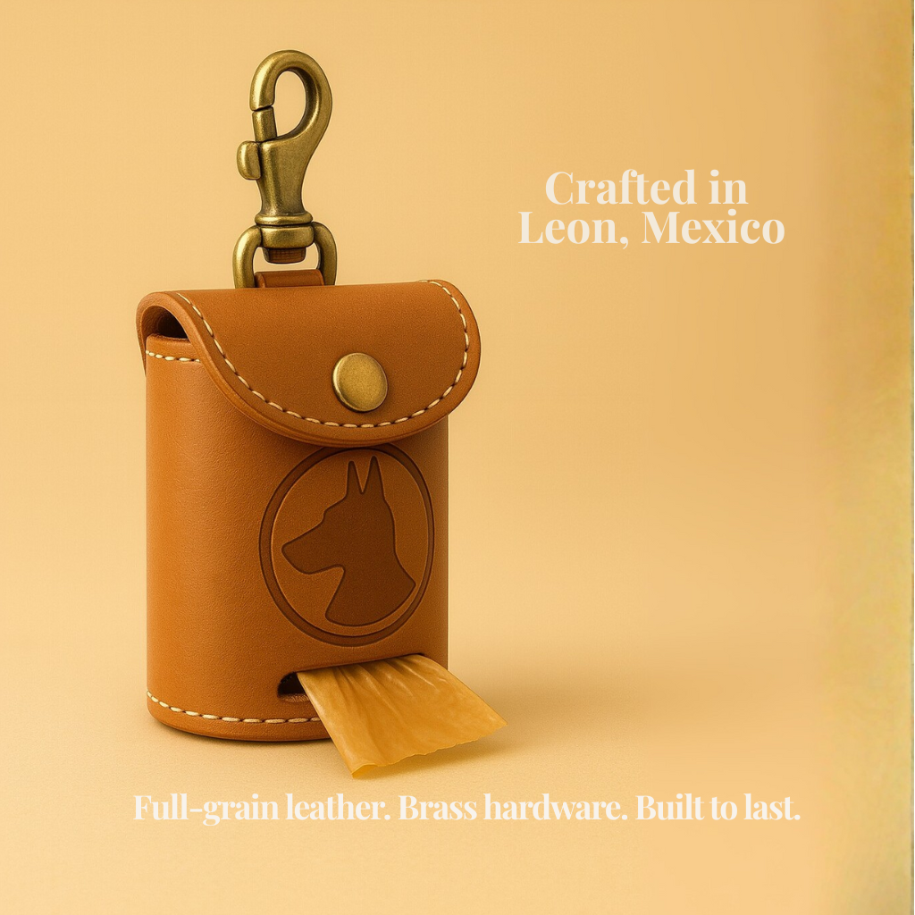 The Signature Leather Bag Dispenser