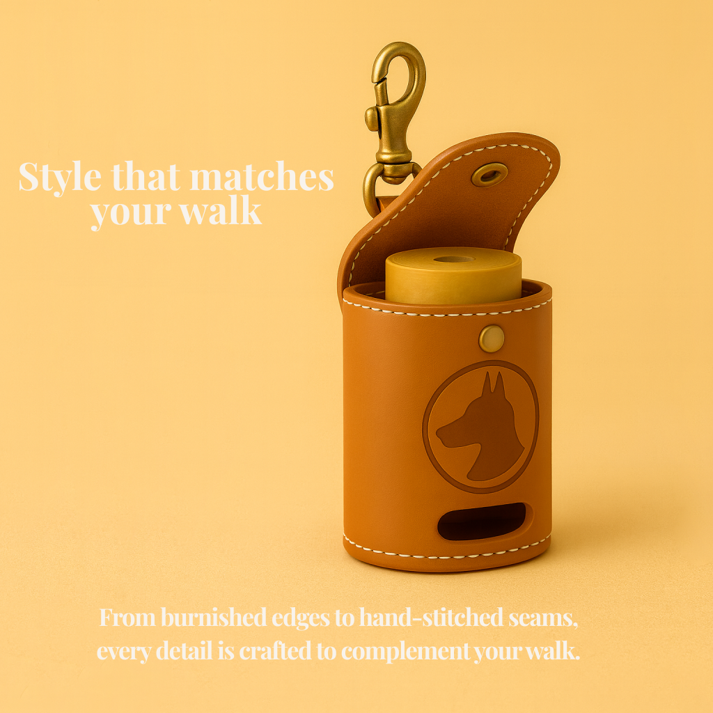 The Signature Leather Bag Dispenser